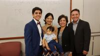 PhD student and family